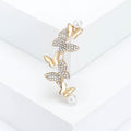 Alloy Rhinestone Butterfly Brooch Pin For Anti Exposure Decoration view 6