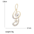 Alloy Rhinestone Music Note Brooch Pin For Suit Decoration view 5
