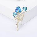 Alloy Zircon Heart Crystal Bouquet Brooch Pin For Elegant Outfits view 6