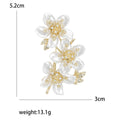 Alloy Zircon Flower Brooch Elegant Coat And Suit Lapel Pin view 5