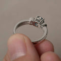 New Ocean Blue Couple Wedding Rings Simple European Proposal Engagement Jewelry For Men And Women view 3