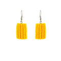 Cute Acrylic Vegetable Broccoli And Corn Cob Drop Earrings For Women Fun Food Shape Alloy Hook Earrings view 5