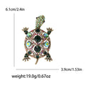 Alloy Rhinestone Turtle Brooch Pin For Animal Clothing Accessories view 5
