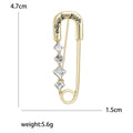 Alloy Rhinestone Paperclip Brooch Pin For Fashion Clothing Fastening view 5