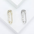 Alloy Rhinestone Paperclip Brooch Pin For Fashion Clothing Fastening view 1