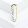 Alloy Rhinestone Paperclip Brooch Pin For Fashion Clothing Fastening view 4