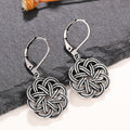 Vintage Turkish Style Braided Drop Earrings With Empty Setting Classical Ethnic Ear Cuffs view 2