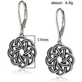 Vintage Turkish Style Braided Drop Earrings With Empty Setting Classical Ethnic Ear Cuffs view 5