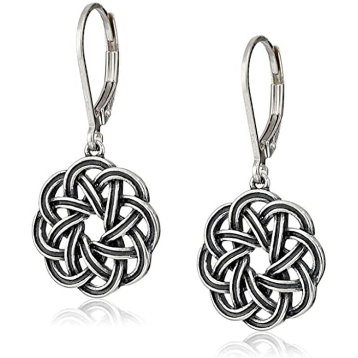Vintage Turkish Style Braided Drop Earrings With Empty Setting Classical Ethnic Ear Cuffs