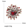 Crystal Glass Flower Brooch For Elegant Coat And Suit Decoration view 5