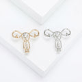 Metal Alloy Rhinestone Uterus Organ Brooch Pin For Creative Accessories view 1