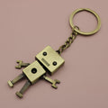 Metal Minimalist Robot Keychain For Key Ring Gift view 6