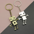 Metal Minimalist Robot Keychain For Key Ring Gift view 1