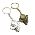 Zinc Alloy Hat Skull Keychain For Bag Charm Gift view 5