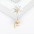 Alloy Enamel Daisy Brooch Pin For Cardigan And Lapel Decoration view 6