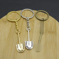 Metal Mini Shovel Keychain Creative Tool Key Ring Gift view 4