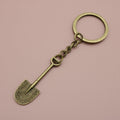 Metal Mini Shovel Keychain Creative Tool Key Ring Gift view 6