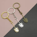 Metal Mini Shovel Keychain Creative Tool Key Ring Gift view 1