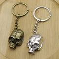 Metal Skull Keychain Minimalist Bag Charm Gift view 4