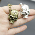 Metal Skull Keychain Minimalist Bag Charm Gift view 3