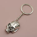 Metal Skull Keychain Minimalist Bag Charm Gift view 6