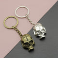 Metal Skull Keychain Minimalist Bag Charm Gift view 1