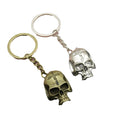 Metal Skull Keychain Minimalist Bag Charm Gift view 5