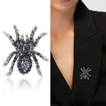 Alloy Rhinestone Spider Brooch For Men's Suits And Halloween view 2
