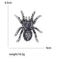 Alloy Rhinestone Spider Brooch For Men's Suits And Halloween view 5