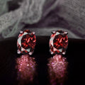 Classic Pigeon Egg Four Prong Cubic Zirconia Stud Earrings For Women Sparkling OL Fashion Ear Jewelry view 12