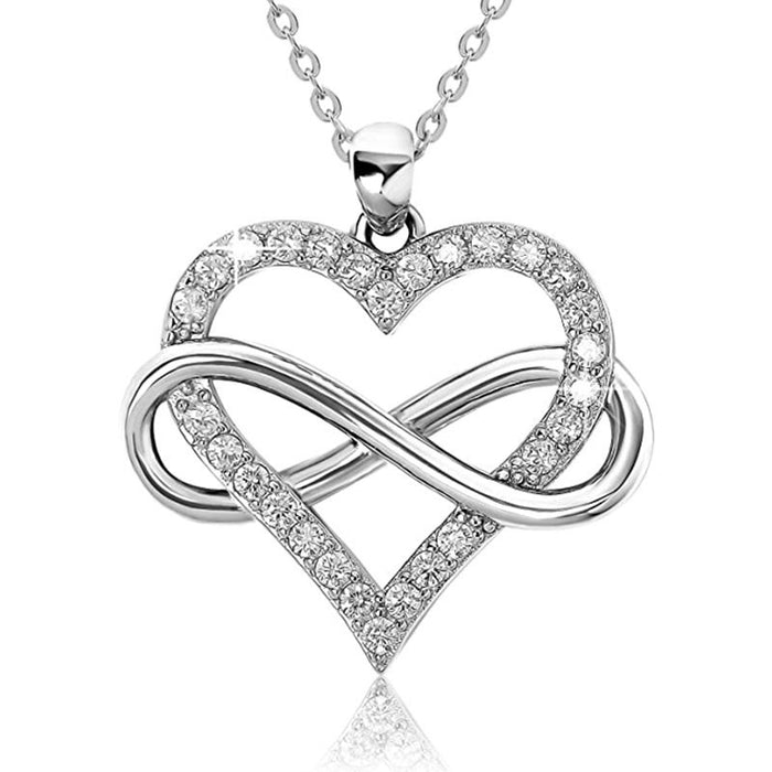 Minimal Heart Zircon Pendant Collarbone Necklace For Women, Korean Commuter Valentine's Jewelry