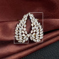 Sparkling Full Zircon Angel Wing Stud Earrings Korean Style Supply Fashion Jewelry view 5