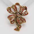 Alloy Rhinestone Ribbon Bow Brooch For Fashion Garment Accessories view 4