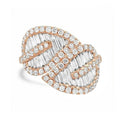 Rose Gold Plated Leaf Ring For Women European American Statement Luxury Fashion Jewelry view 3