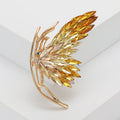 Alloy Crystal Butterfly Brooch For Cardigan Coat And Suit Decoration view 4