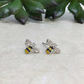 Exquisite Mini Cute Bee Stud Earrings Korean Pastoral Fresh Summer Design Ear Jewelry view 6