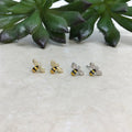 Exquisite Mini Cute Bee Stud Earrings Korean Pastoral Fresh Summer Design Ear Jewelry view 2