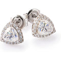 High Quality Triangle Zircon Stud Earrings, Petite Minimalist Cool Style Fashion Ear Jewelry view 2