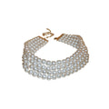 Four Layer Faux Pearl Choker Necklace French Vintage Light Luxury Collarbone Jewelry For Women view 5