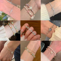 Korean Zircon Heart Bracelet For Women view 1