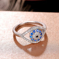 Unique Angel Eye And Evil Eye Ring, Korean Style Statement Finger Jewelry For Women view 3