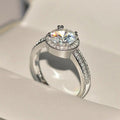 Elegant Womens Wedding Proposal Ring With Sparkling Round Zircon Classic Fashion Engagement Jewelry view 4