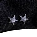 Alloy Silver Needle Zircon Starfish Stud Earrings Minimalist Light Luxury Star Design For Women view 5