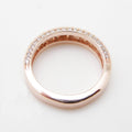 European Micro Pave Zircon Ring With Luxury Banquet Evening Dress Wedding Proposal Accessory view 3
