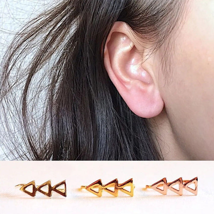 New Delicate Small Earrings Basic Versatile Student Trendy Sweet Korean Style Ear Jewelry