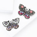 Alloy Rhinestone Butterfly Brooch Pin For Fashion Garment Decoration view 3