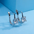 Micro Pave Four Prong Round Cubic Zirconia Ear Cuff Fashion Jewelry Dropshipping Earrings view 3