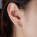 Micro Pave Four Prong Round Cubic Zirconia Ear Cuff Fashion Jewelry Dropshipping Earrings view 4