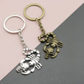 Metal Simple Scorpion Keychain Bag Charm Key Ring view 1