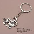 Metal Simple Scorpion Keychain Bag Charm Key Ring view 2